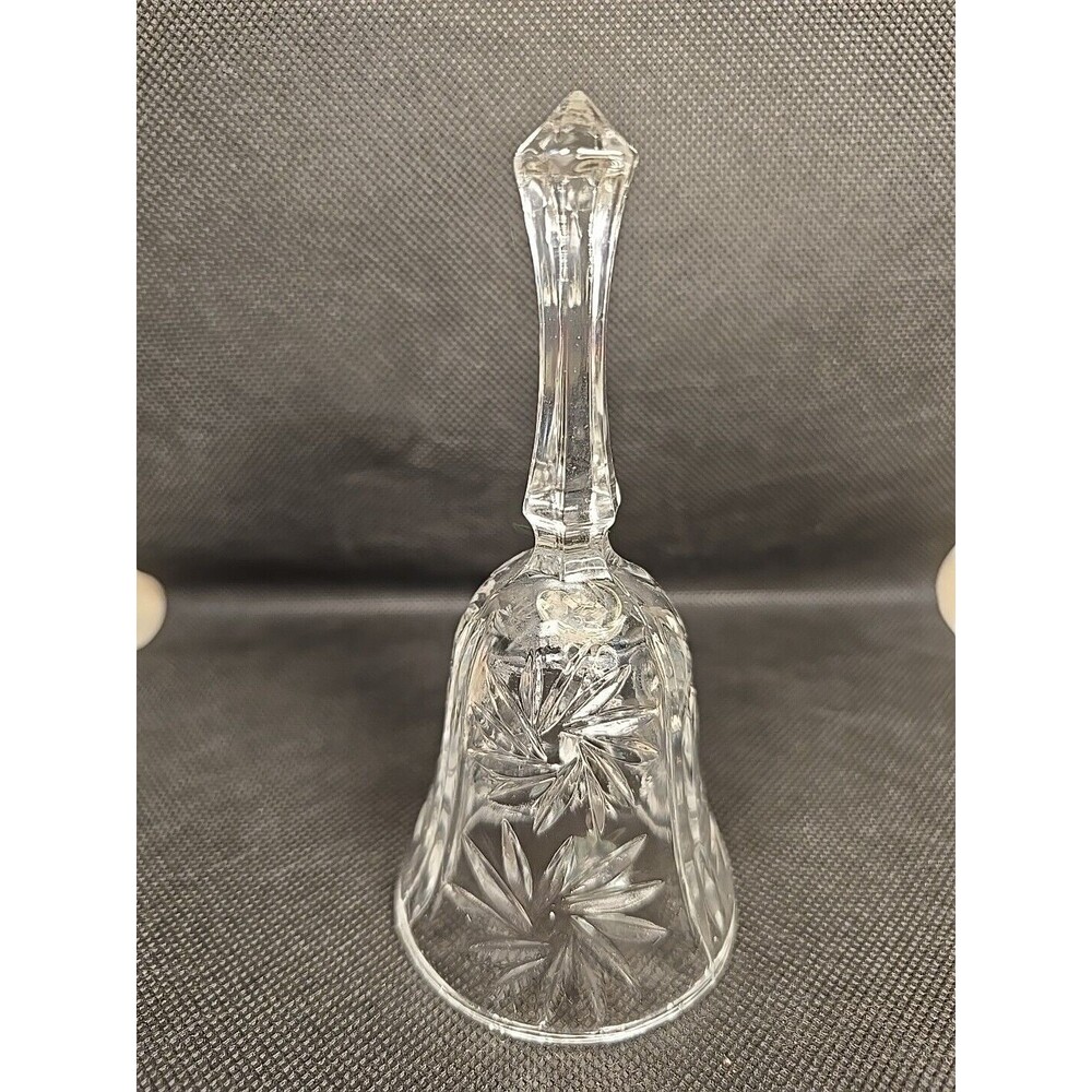 Vintage Crystal Art Cut Glass Decorative Bell 092420